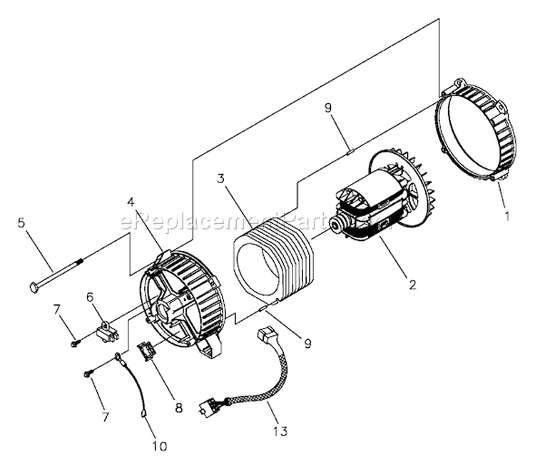 Page A Diagram and Parts List for 1919-0  Briggs and Stratton Generator